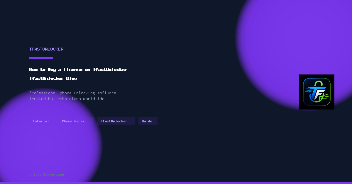How to Buy a License on TfastUnlocker